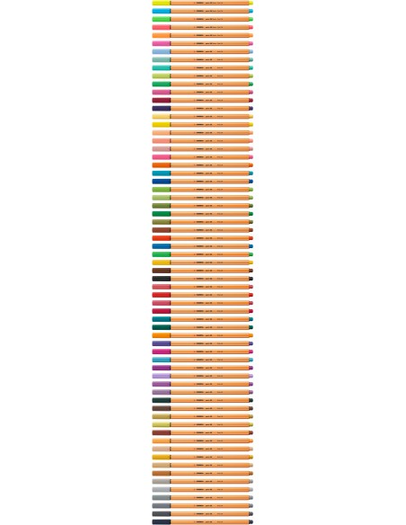 C/10 stabilo point 88 naranja neon nº054 punta de fibra 0,4mm 